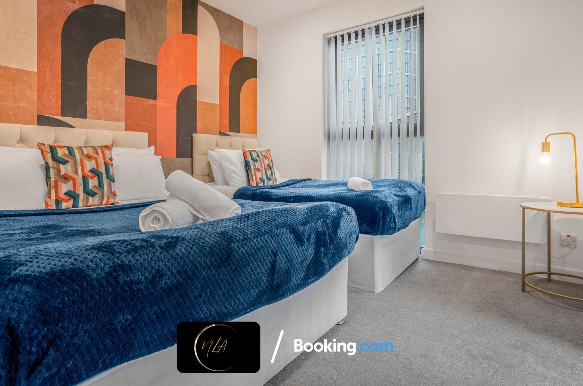 City Centre Apartment With Free Parking, 2 Bathrooms, Netflix And Wifi - Suitable For Contractors And Families - By Noor Luxury Accommodations Бирмингем Экстерьер фото