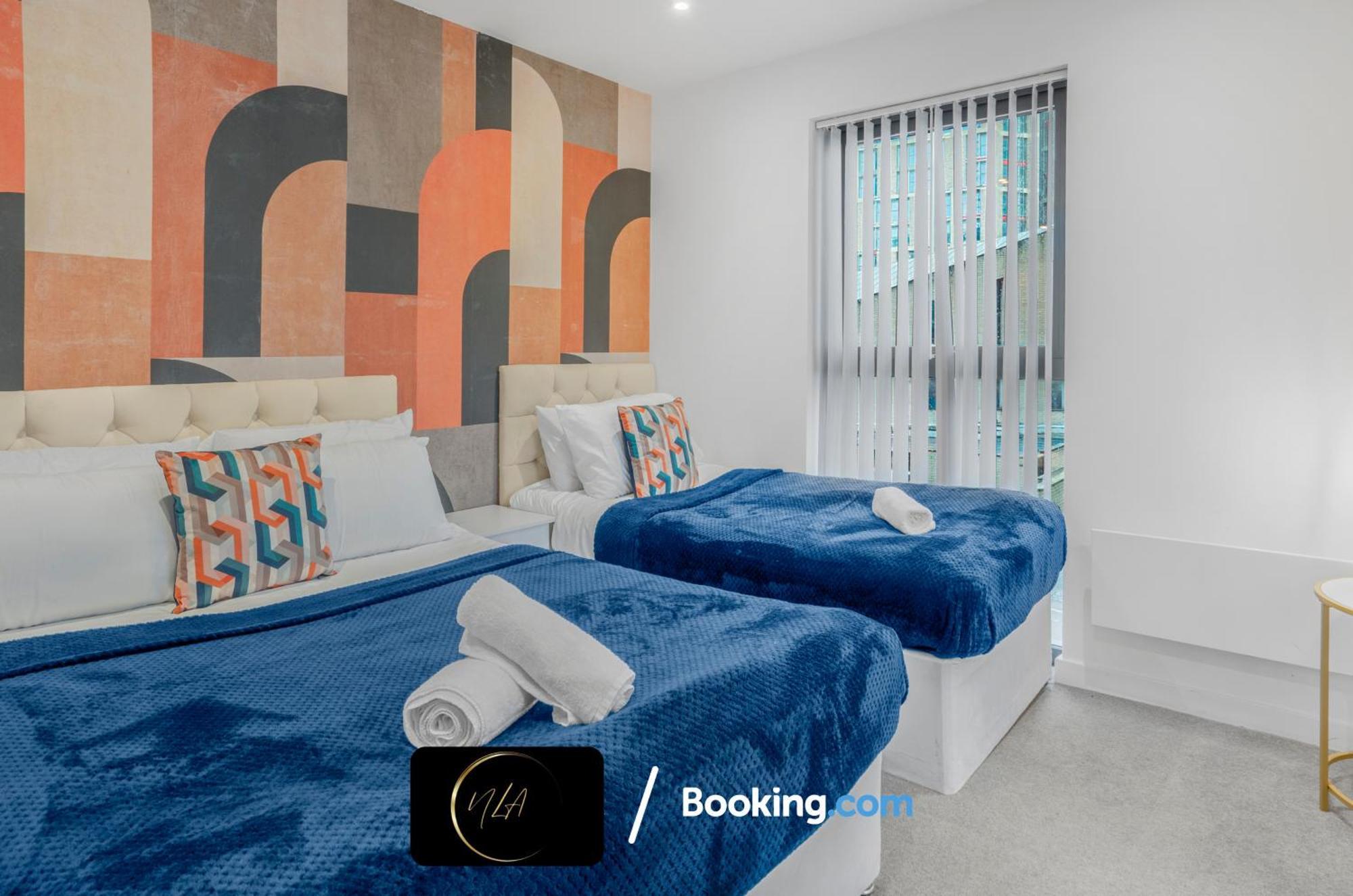 City Centre Apartment With Free Parking, 2 Bathrooms, Netflix And Wifi - Suitable For Contractors And Families - By Noor Luxury Accommodations Бирмингем Экстерьер фото
